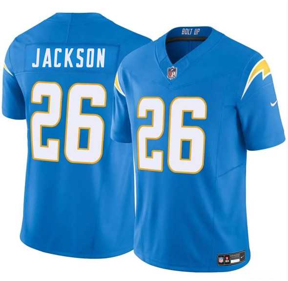 Men & Women & Youth Los Angeles Chargers #26 Donte Jackson Blue 2025 F.U.S.E. Vapor Limited Stitched Jersey